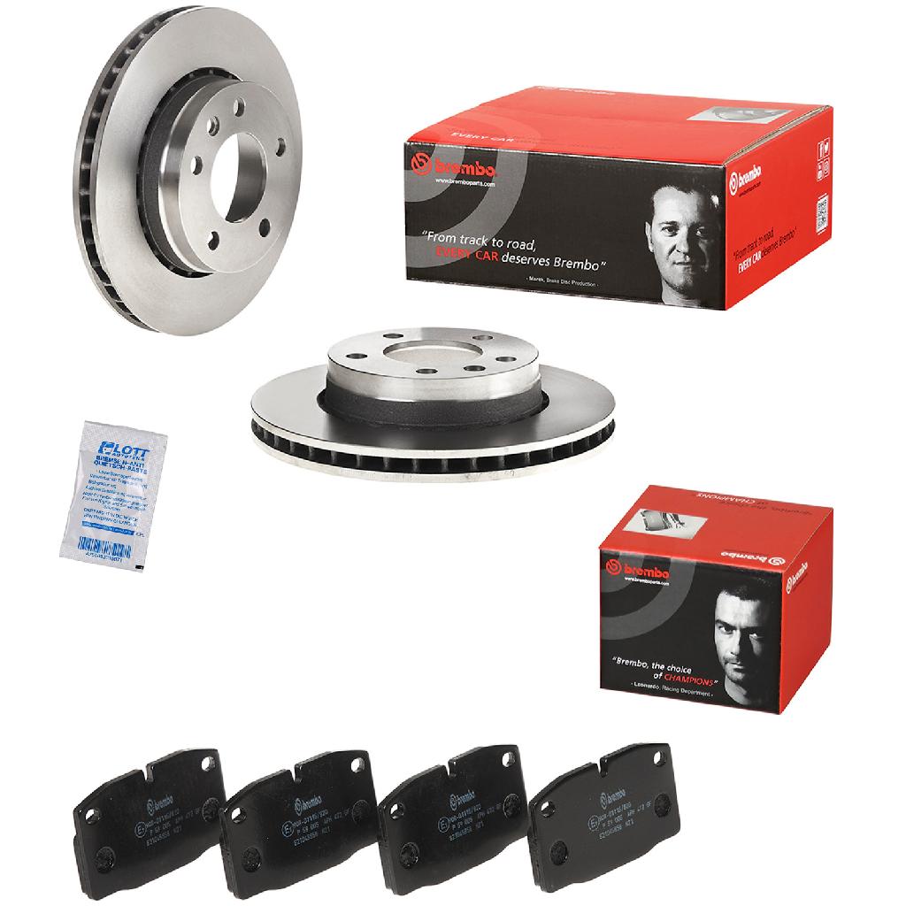 BREMBO Bremsbelagsatz, Scheibenbremse P 59 005 + Bremsscheibe 09.4947.20