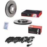 BREMBO Bremsscheibe 09.9772.1X + Bremsbelagsatz, Scheibenbremse P 85 112