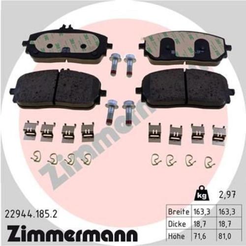 ATE Warnkontakt, Bremsbelagverschleiß 24.8190-0067.2 ZIMMERMANN Bremsscheibe 400.5541.20 + Bremsbelagsatz, Scheibenbremse 22944.185.2 Bild ATE Warnkontakt, Bremsbelagverschleiß 24.8190-0067.2 ZIMMERMANN Bremsscheibe 400.5541.20 + Bremsbelagsatz, Scheibenbremse 22944.185.2