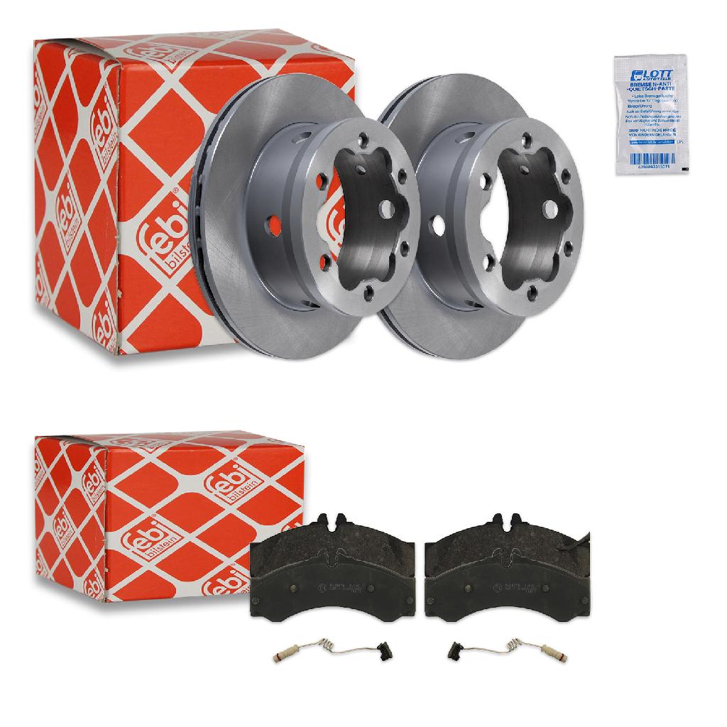 FEBI BILSTEIN Bremsbelagsatz, Scheibenbremse 16811 + Bremsscheibe 10639
