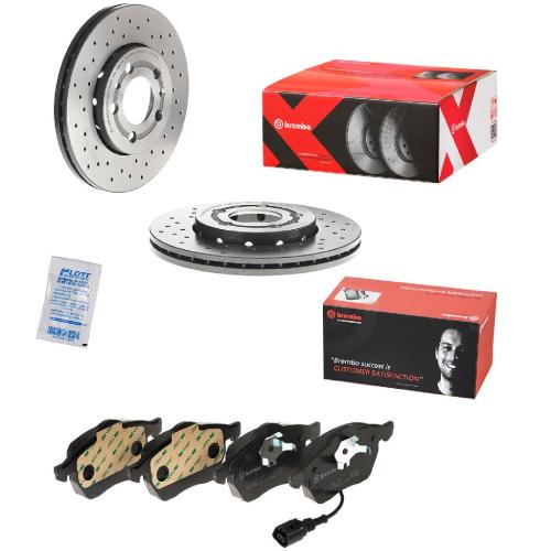 BREMBO Bremsscheibe 09.7011.1X + Bremsbelagsatz, Scheibenbremse P 85 045 Bild BREMBO Bremsscheibe 09.7011.1X + Bremsbelagsatz, Scheibenbremse P 85 045