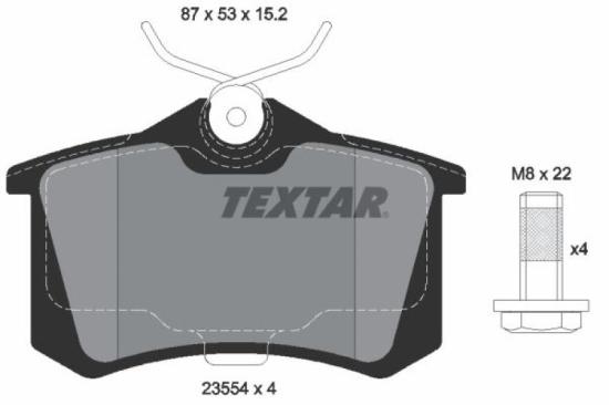 TEXTAR Bremsbelagsatz, Scheibenbremse 2301802 + Bremsscheibe 92057605 + Bremsscheibe 92057503 + Bremsbelagsatz, Scheibenbremse 2355401 Bild TEXTAR Bremsbelagsatz, Scheibenbremse 2301802 + Bremsscheibe 92057605 + Bremsscheibe 92057503 + Bremsbelagsatz, Scheibenbremse 2355401