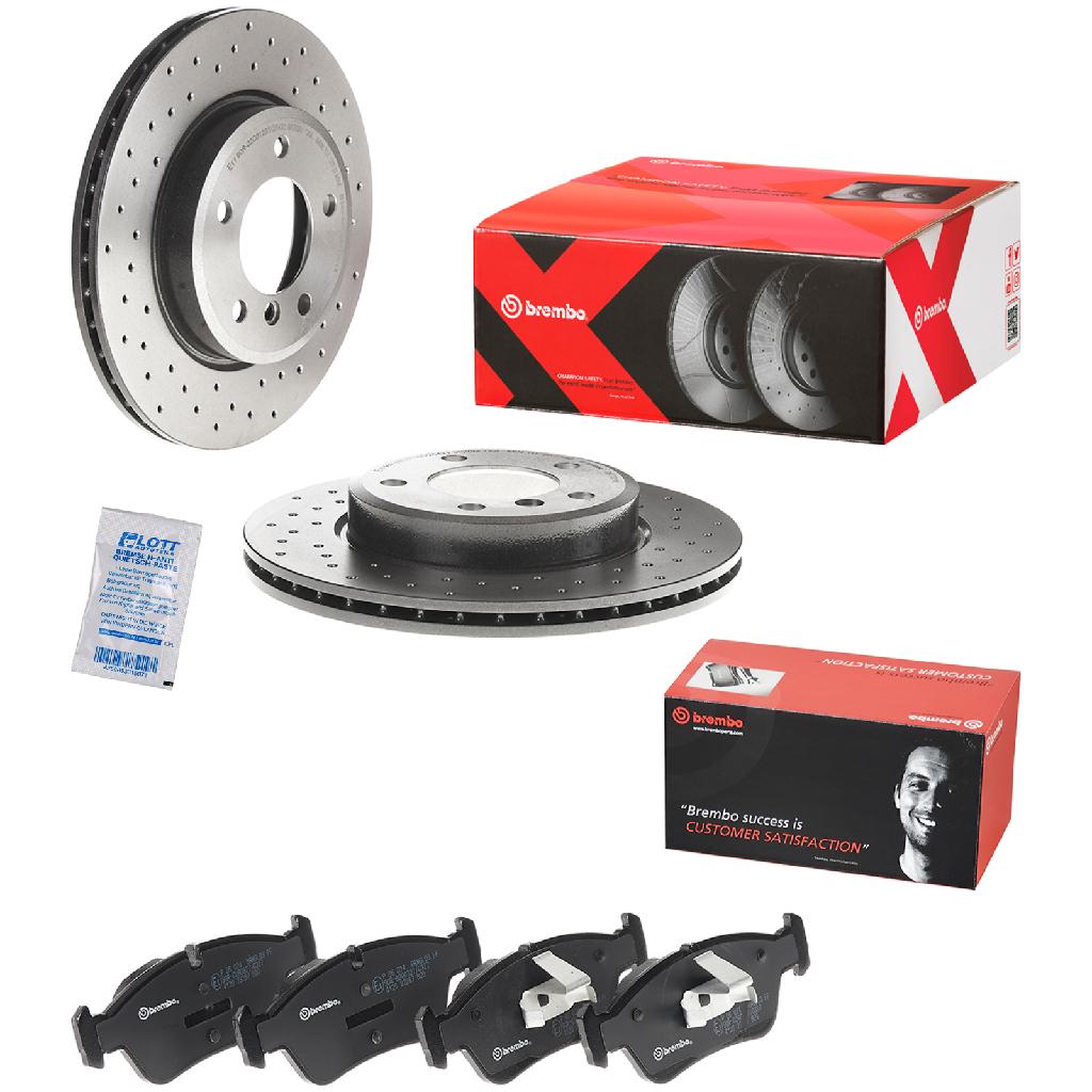 BREMBO Bremsbelagsatz, Scheibenbremse P 06 024 + Bremsscheibe 09.7701.1X