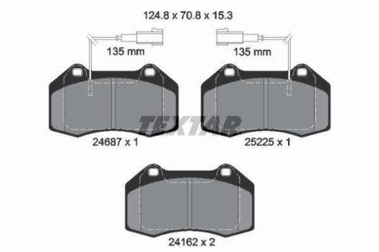 TEXTAR Bremsscheibe 92202203 + Bremsbelagsatz, Scheibenbremse 2468701 Bild TEXTAR Bremsscheibe 92202203 + Bremsbelagsatz, Scheibenbremse 2468701