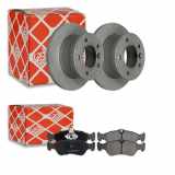 FEBI BILSTEIN Bremsscheibe 22858 + Bremsbelagsatz, Scheibenbremse 16160
