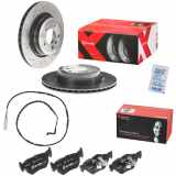 BREMBO Bremsscheibe 09.A270.1X + Warnkontakt, Bremsbelagverschleiß A 00 212 + Bremsbelagsatz, Scheibenbremse P 06 038