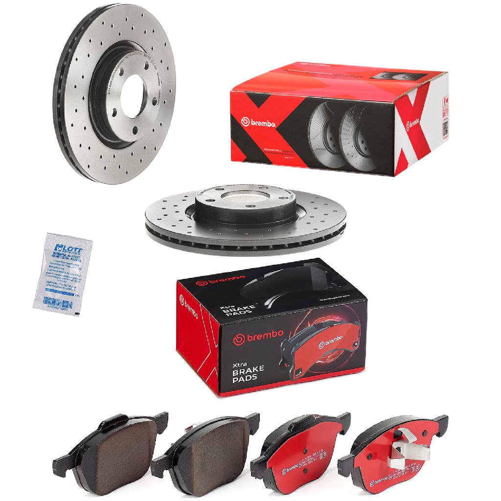 BREMBO Bremsbelagsatz, Scheibenbremse P 24 061X + Bremsscheibe 09.9468.2X