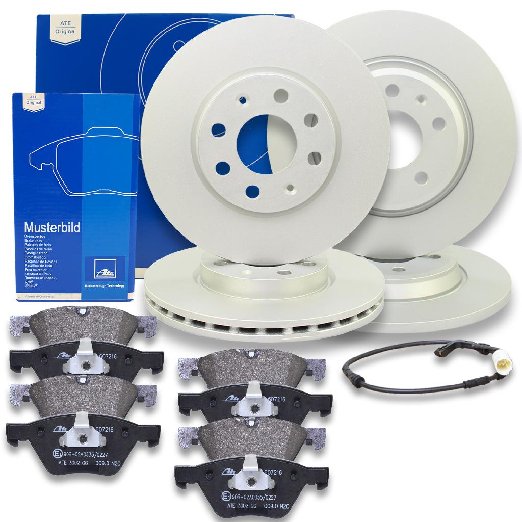 ATE Bremsbelagsatz, Scheibenbremse 13.0460-2611.2 + Bremsscheibe 24.0133-0102.1 + Bremsbelagsatz, Scheibenbremse 13.0460-2618.2 + Bremsscheibe 24.0116-0137.1