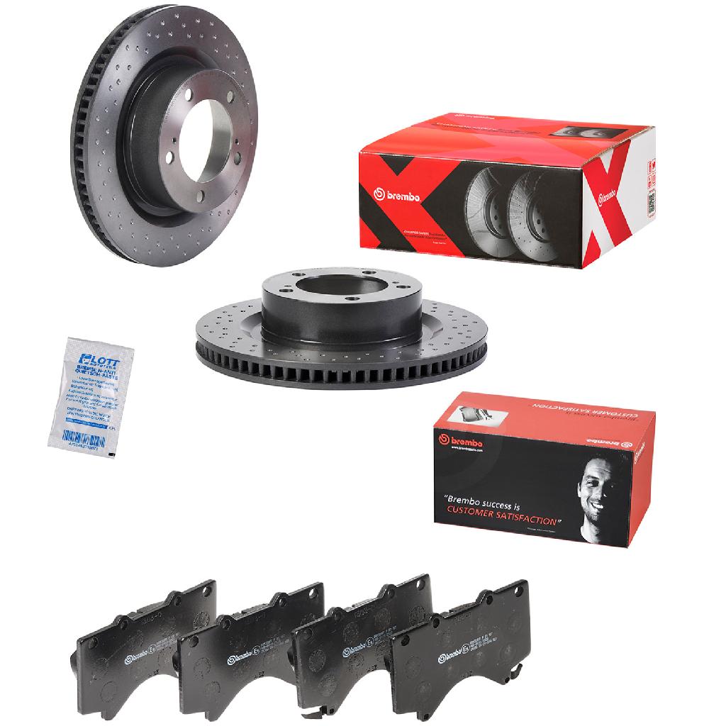 BREMBO Bremsbelagsatz, Scheibenbremse P 83 107 + Bremsscheibe 09.C500.1X