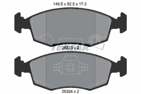 TEXTAR Bremsscheibe 92236703 + Bremsbelagsatz, Scheibenbremse 2532301 Bild TEXTAR Bremsscheibe 92236703 + Bremsbelagsatz, Scheibenbremse 2532301