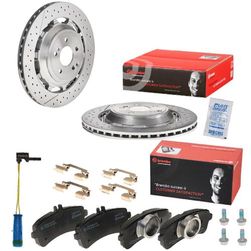 BREMBO Bremsbelagsatz, Scheibenbremse P 50 130 + Bremsscheibe 09.C128.33 + Warnkontakt, Bremsbelagverschleiß A 00 377 Bild BREMBO Bremsbelagsatz, Scheibenbremse P 50 130 + Bremsscheibe 09.C128.33 + Warnkontakt, Bremsbelagverschleiß A 00 377