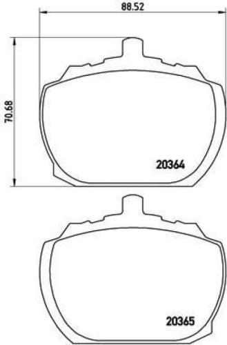 BREMBO Bremsbelagsatz, Scheibenbremse P 24 004 + Bremsscheibe 08.3637.10 Bild BREMBO Bremsbelagsatz, Scheibenbremse P 24 004 + Bremsscheibe 08.3637.10