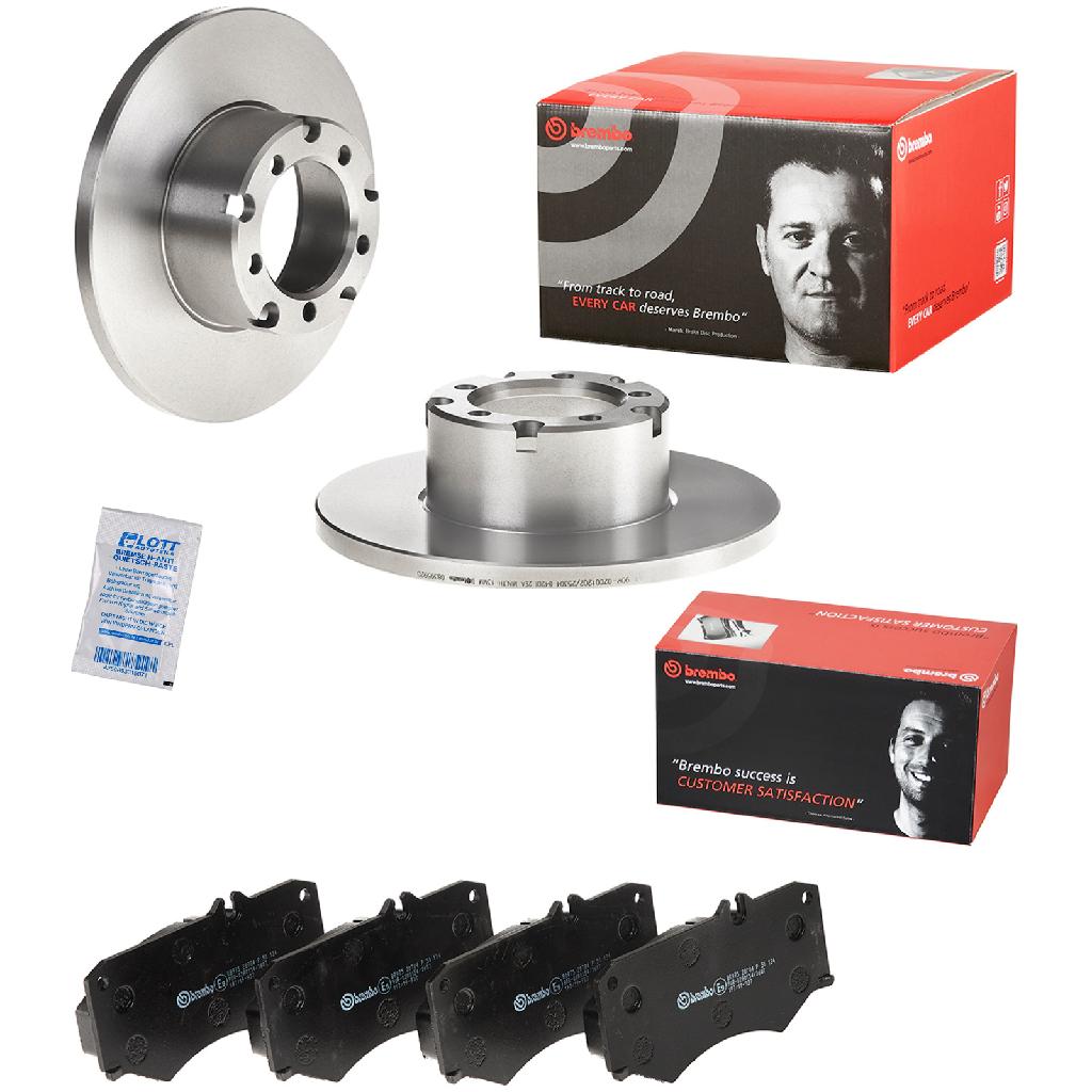 BREMBO Bremsscheibe 08.3959.20 + Bremsbelagsatz, Scheibenbremse P 50 134