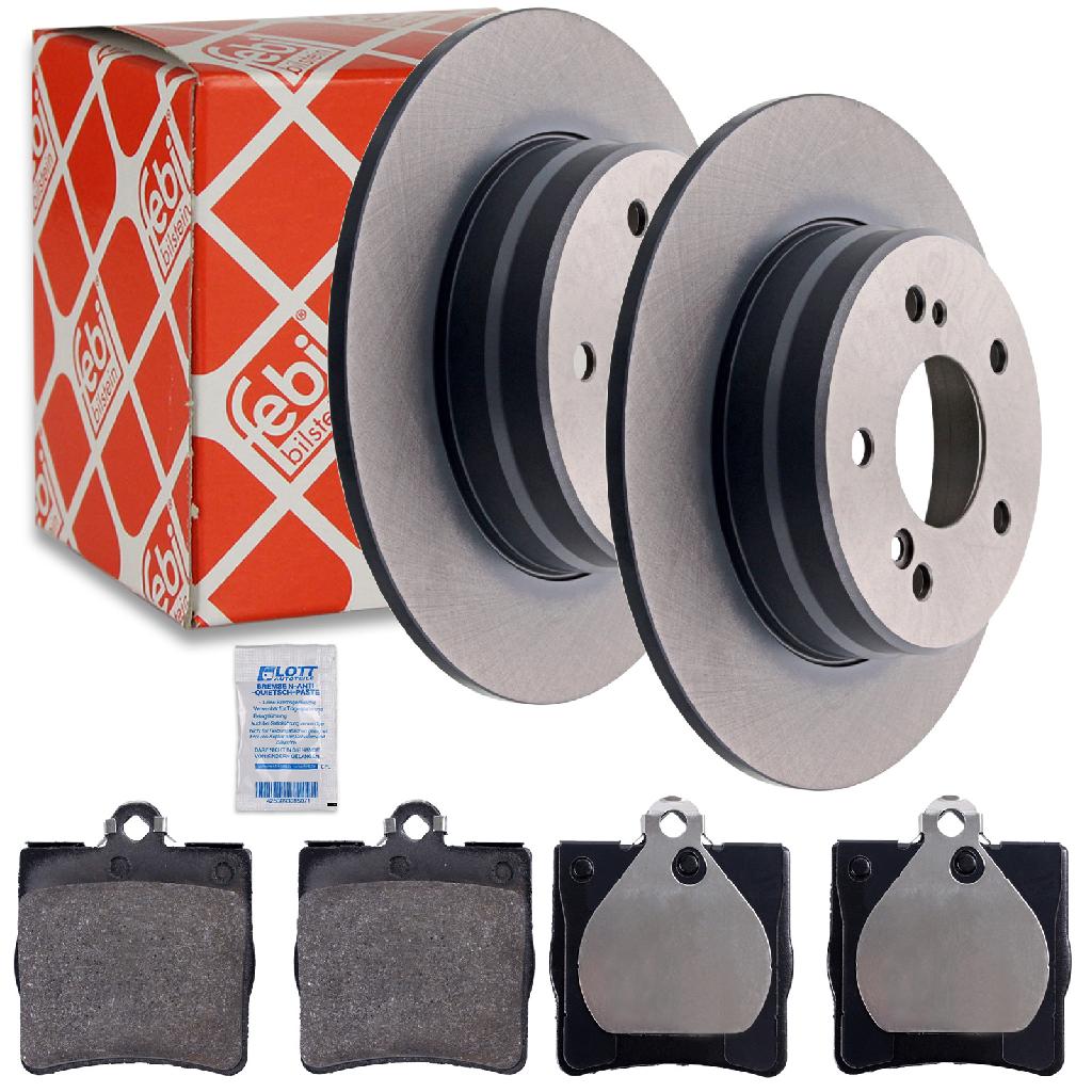 FEBI BILSTEIN Bremsscheibe 04629 + Bremsbelagsatz, Scheibenbremse 16147