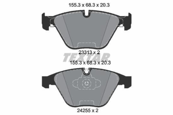 TEXTAR Bremsbelagsatz, Scheibenbremse 2331301 + Warnkontakt, Bremsbelagverschleiß 98031200 + Bremsscheibe 92176105 Bild TEXTAR Bremsbelagsatz, Scheibenbremse 2331301 + Warnkontakt, Bremsbelagverschleiß 98031200 + Bremsscheibe 92176105