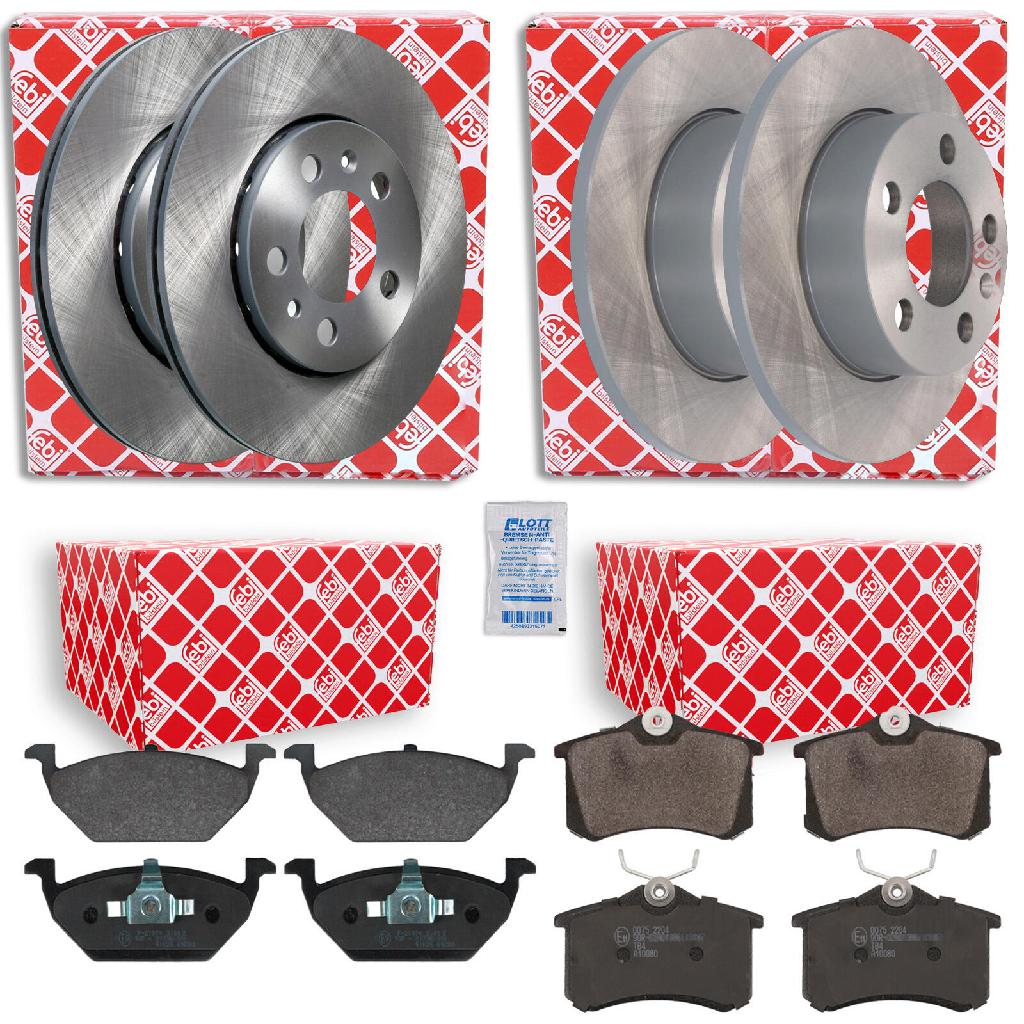 FEBI BILSTEIN Bremsscheibe 18488 + Bremsscheibe 14404 + Bremsbelagsatz, Scheibenbremse 16488 + Bremsbelagsatz, Scheibenbremse 16328