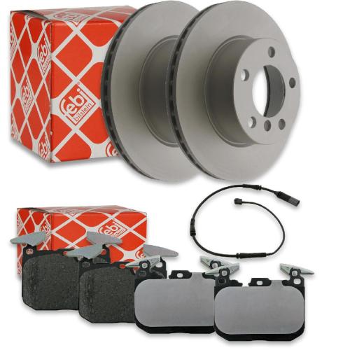 FEBI BILSTEIN Bremsbelagsatz, Scheibenbremse 16902 + Bremsscheibe 39112 + Warnkontakt, Bremsbelagverschleiß 39138 Bild FEBI BILSTEIN Bremsbelagsatz, Scheibenbremse 16902 + Bremsscheibe 39112 + Warnkontakt, Bremsbelagverschleiß 39138