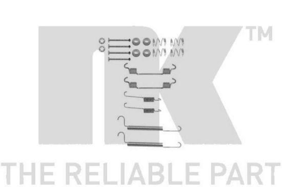 NK Bremsbackensatz 2736589 + Radbremszylinder 803629 + Zubehörsatz, Feststellbremsbacken 7936766 Bild NK Bremsbackensatz 2736589 + Radbremszylinder 803629 + Zubehörsatz, Feststellbremsbacken 7936766