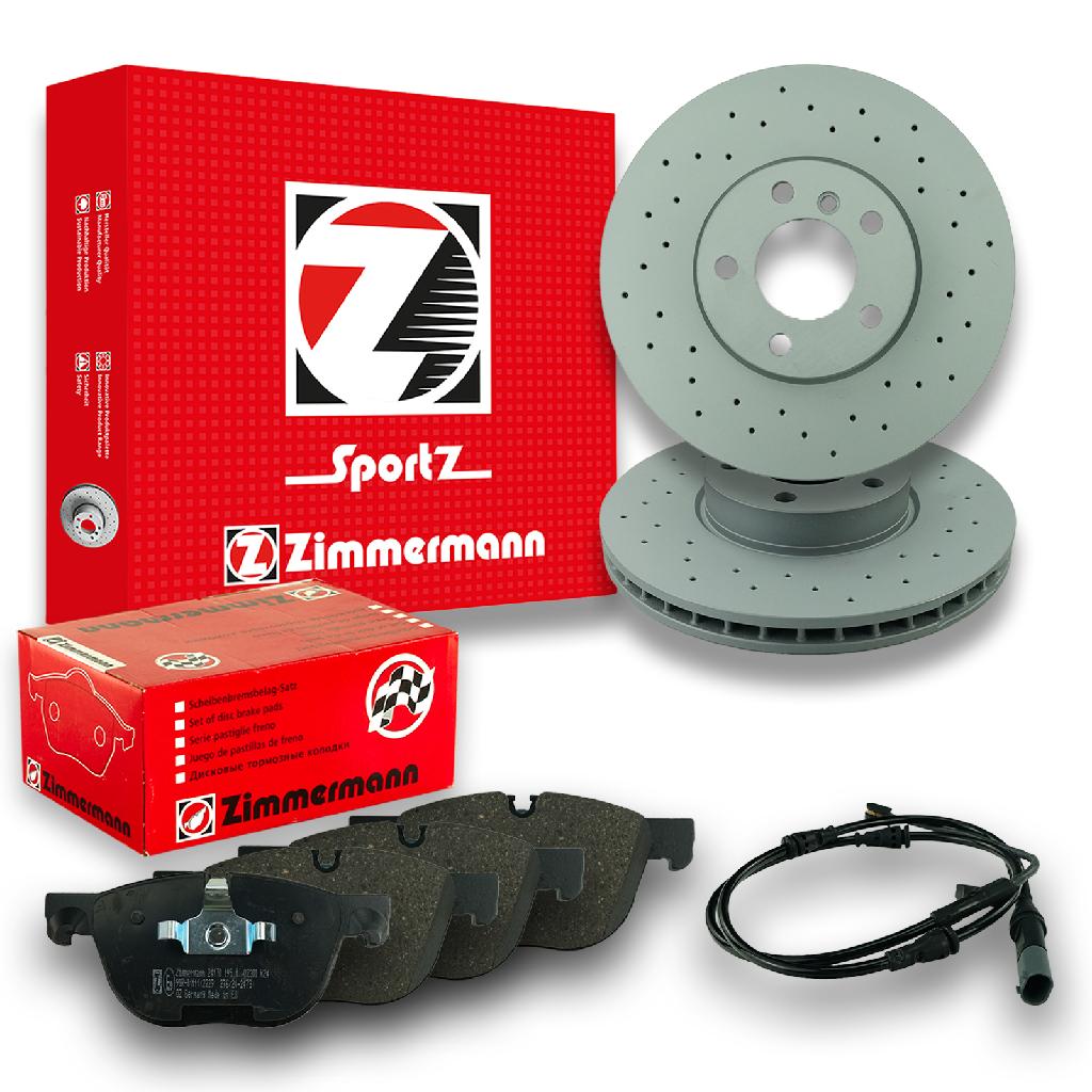 ATE Warnkontakt, Bremsbelagverschleiß 24.8190-0289.2 ZIMMERMANN Bremsscheibe 150.3447.52 + Bremsbelagsatz, Scheibenbremse 24170.195.1
