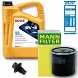 MAPCO Verschlussschraube, Ölwanne 95949 MANN-FILTER Ölfilter W 712/75 ROWE Motoröl 20058-0050-99