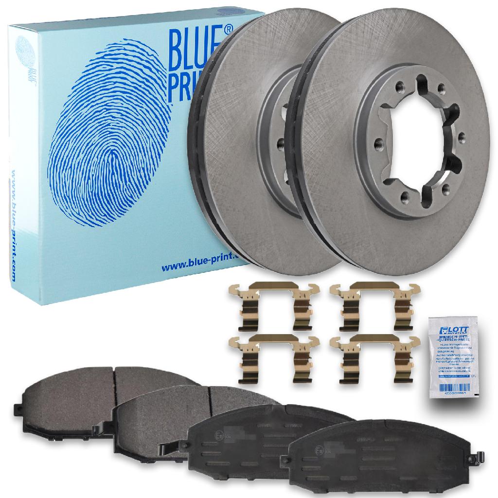 BLUE PRINT Bremsbelagsatz, Scheibenbremse ADN14287 + Bremsscheibe ADN14392