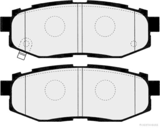 HERTH+BUSS JAKOPARTS Bremsbelagsatz, Scheibenbremse J3617007 + Bremsscheibe J3317007 Bild HERTH+BUSS JAKOPARTS Bremsbelagsatz, Scheibenbremse J3617007 + Bremsscheibe J3317007