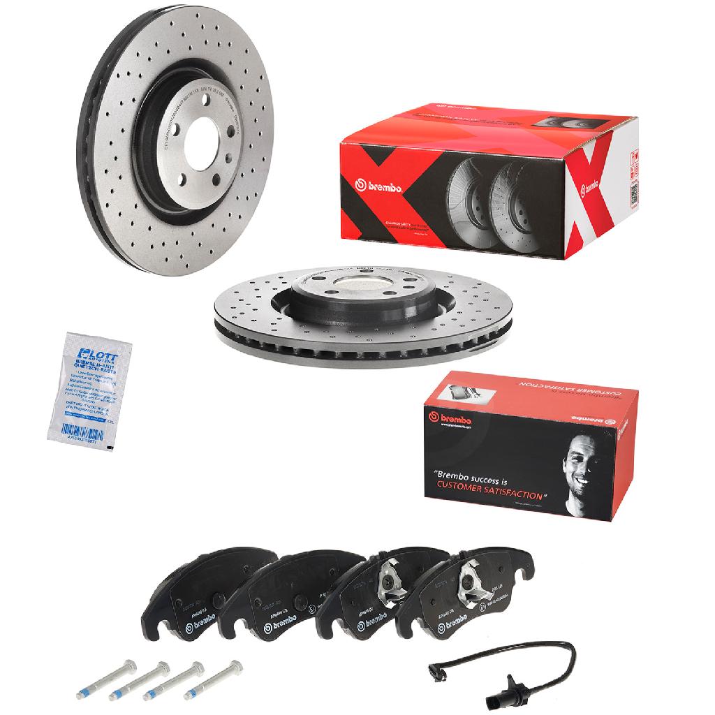 BREMBO Bremsscheibe 09.B970.1X + Bremsbelagsatz, Scheibenbremse P 85 145