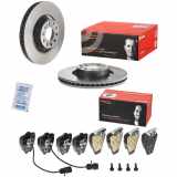 BREMBO Bremsscheibe 09.8324.11 + Bremsbelagsatz, Scheibenbremse P 85 038