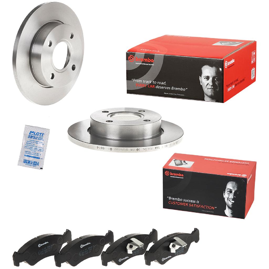 BREMBO Bremsscheibe 08.6903.14 + Bremsbelagsatz, Scheibenbremse P 24 044