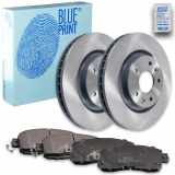 BLUE PRINT Bremsscheibe ADN143176 + Bremsbelagsatz, Scheibenbremse ADN142179