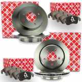 FEBI BILSTEIN Bremsscheibe 30541 + Bremsbelagsatz, Scheibenbremse 16861 + Bremsbelagsatz, Scheibenbremse 16863 + Warnkontakt, Bremsbelagverschleiß 39139 + Warnkontakt, Bremsbelagverschleiß 39138 + Bremsscheibe 24471