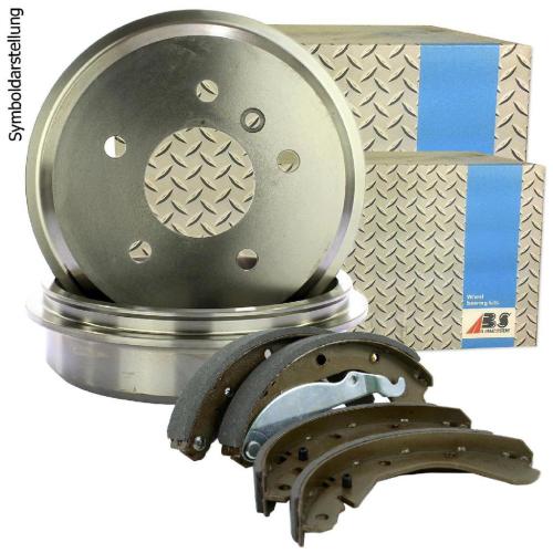 A.B.S. Bremsbackensatz 8808 + Bremstrommel 5128-S Bild A.B.S. Bremsbackensatz 8808 + Bremstrommel 5128-S