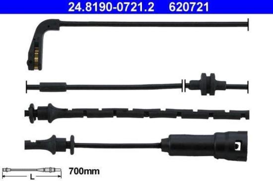 ATE Warnkontakt, Bremsbelagverschleiß 24.8190-0721.2 ZIMMERMANN Bremsscheibe 430.1499.52 + Bremsbelagsatz, Scheibenbremse 23404.205.2 Bild ATE Warnkontakt, Bremsbelagverschleiß 24.8190-0721.2 ZIMMERMANN Bremsscheibe 430.1499.52 + Bremsbelagsatz, Scheibenbremse 23404.205.2