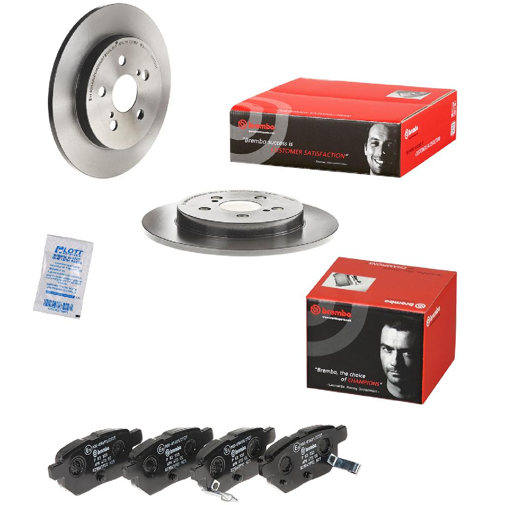 BREMBO Bremsbelagsatz, Scheibenbremse P 83 133 + Bremsscheibe 08.A534.31