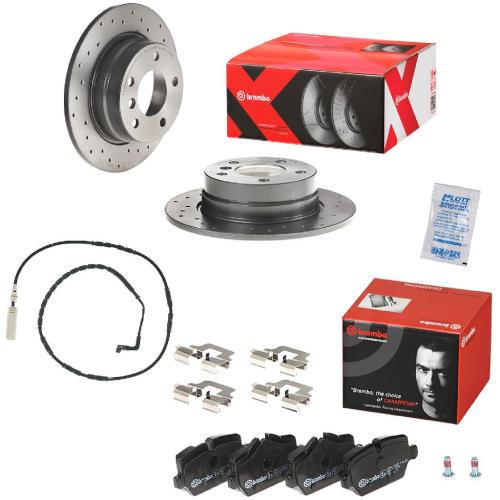BREMBO Bremsscheibe 08.9787.1X + Warnkontakt, Bremsbelagverschleiß A 00 212 + Bremsbelagsatz, Scheibenbremse P 06 037 Bild BREMBO Bremsscheibe 08.9787.1X + Warnkontakt, Bremsbelagverschleiß A 00 212 + Bremsbelagsatz, Scheibenbremse P 06 037