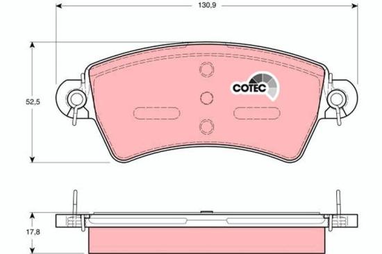 TRW Bremsscheibe DF1220 + Bremsbelagsatz, Scheibenbremse GDB1385 Bild TRW Bremsscheibe DF1220 + Bremsbelagsatz, Scheibenbremse GDB1385