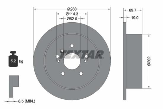 TEXTAR Bremsscheibe 92171503 + Bremsbelagsatz, Scheibenbremse 2396701 + Bremsscheibe 92171603 + Bremsbelagsatz, Scheibenbremse 2373401 Bild TEXTAR Bremsscheibe 92171503 + Bremsbelagsatz, Scheibenbremse 2396701 + Bremsscheibe 92171603 + Bremsbelagsatz, Scheibenbremse 2373401