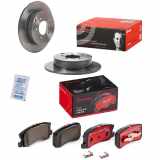 BREMBO Bremsscheibe 08.A755.1X + Bremsbelagsatz, Scheibenbremse P 54 031X