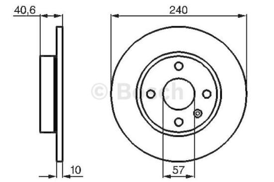 BOSCH Bremsbelagsatz, Scheibenbremse 0 986 424 528 + Bremsscheibe 0 986 478 731 Bild BOSCH Bremsbelagsatz, Scheibenbremse 0 986 424 528 + Bremsscheibe 0 986 478 731