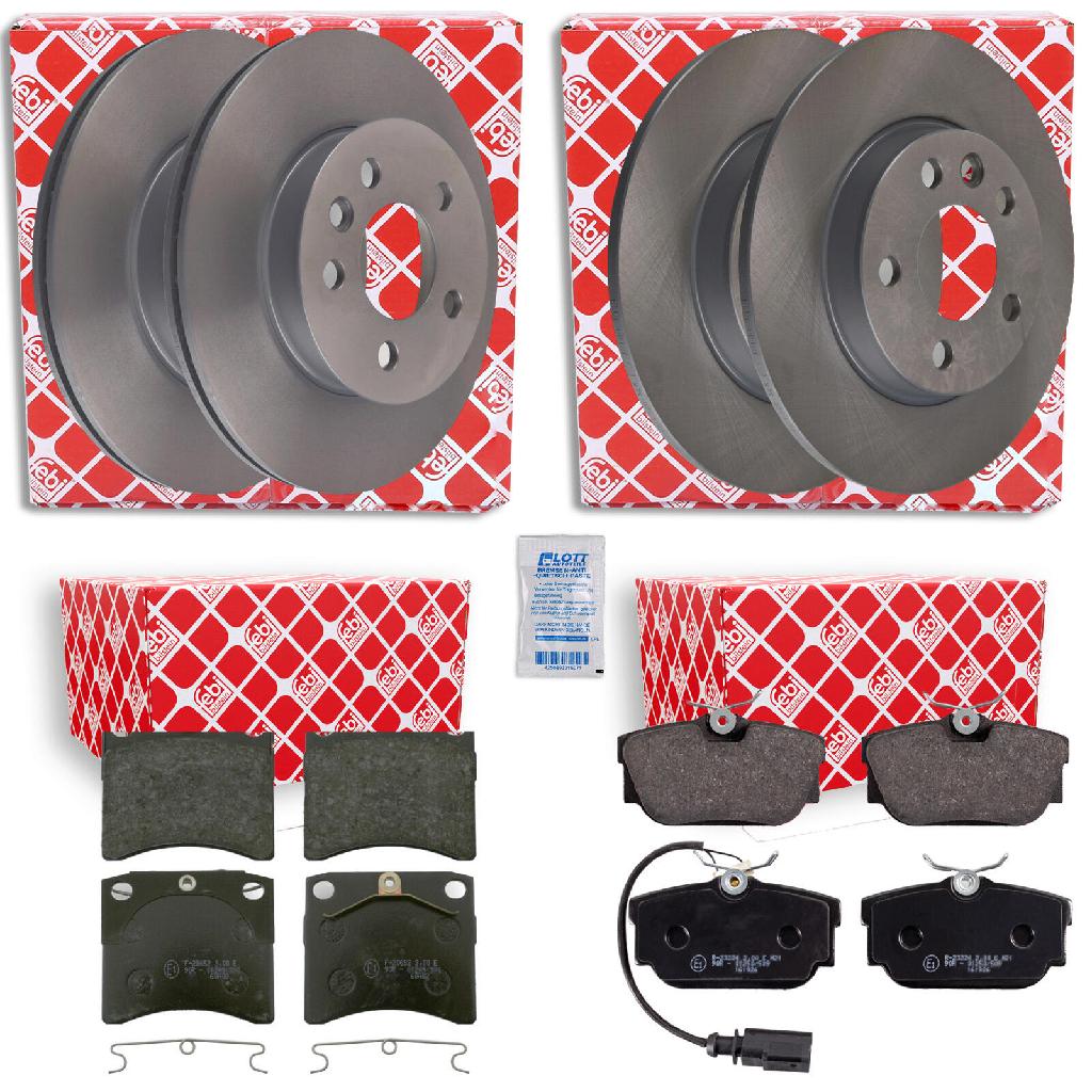 FEBI BILSTEIN Bremsscheibe 08072 + Bremsbelagsatz, Scheibenbremse 16412 + Bremsbelagsatz, Scheibenbremse 16200 + Bremsscheibe 18490