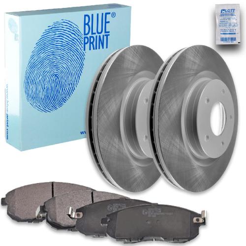 BLUE PRINT Bremsbelagsatz, Scheibenbremse ADN142140 + Bremsscheibe ADN143155 Bild BLUE PRINT Bremsbelagsatz, Scheibenbremse ADN142140 + Bremsscheibe ADN143155