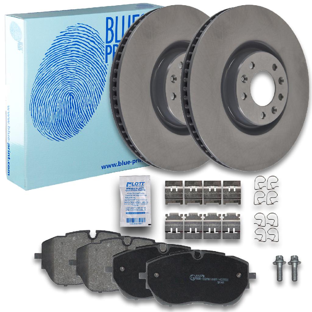 BLUE PRINT Bremsbelagsatz, Scheibenbremse ADP154257 + Bremsscheibe ADP154363