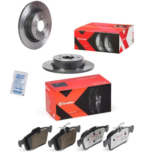 BREMBO Bremsscheibe 08.B601.1X + Bremsbelagsatz, Scheibenbremse P 24 148X Bild BREMBO Bremsscheibe 08.B601.1X + Bremsbelagsatz, Scheibenbremse P 24 148X