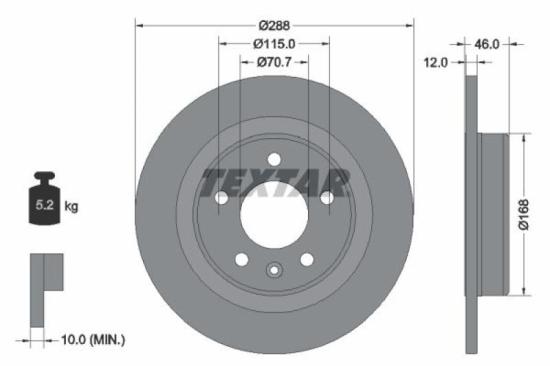 TEXTAR Bremsbelagsatz, Scheibenbremse 2292301 + Bremsscheibe 92205605 + Bremsbelagsatz, Scheibenbremse 2283801 + Bremsscheibe 92314603 Bild TEXTAR Bremsbelagsatz, Scheibenbremse 2292301 + Bremsscheibe 92205605 + Bremsbelagsatz, Scheibenbremse 2283801 + Bremsscheibe 92314603