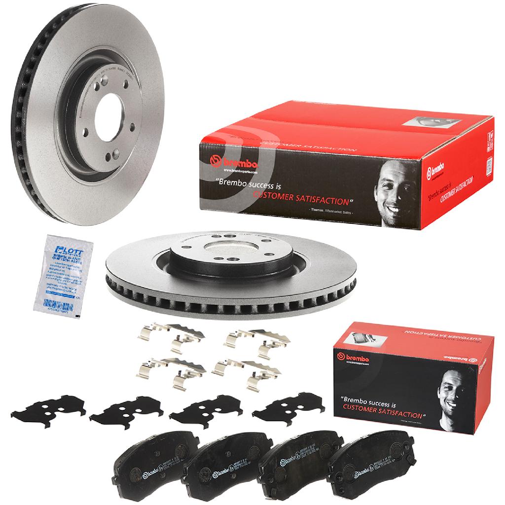 BREMBO Bremsscheibe 09.C245.11 + Bremsbelagsatz, Scheibenbremse P 30 093