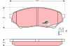 TRW Bremsbelagsatz, Scheibenbremse GDB3270 + Bremsscheibe DF7276 Bild TRW Bremsbelagsatz, Scheibenbremse GDB3270 + Bremsscheibe DF7276