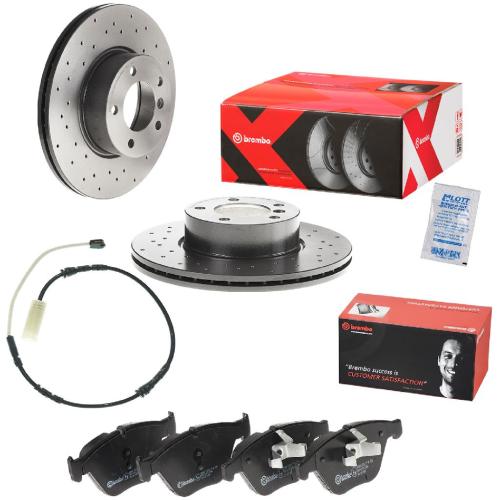 BREMBO Bremsscheibe 09.B337.2X + Warnkontakt, Bremsbelagverschleiß A 00 436 + Bremsbelagsatz, Scheibenbremse P 06 055 Bild BREMBO Bremsscheibe 09.B337.2X + Warnkontakt, Bremsbelagverschleiß A 00 436 + Bremsbelagsatz, Scheibenbremse P 06 055