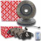 ATE Warnkontakt, Bremsbelagverschleiß 24.8190-0410.2 FEBI BILSTEIN Bremsbelagsatz, Scheibenbremse 16777 + Bremsscheibe 107500