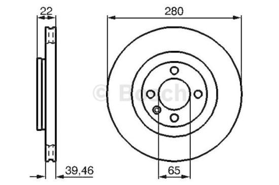 BOSCH Bremsbelagsatz, Scheibenbremse 0 986 460 944 + Bremsscheibe 0 986 478 508 Bild BOSCH Bremsbelagsatz, Scheibenbremse 0 986 460 944 + Bremsscheibe 0 986 478 508