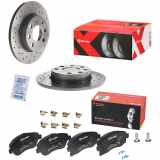 BREMBO Bremsscheibe 08.8638.1X + Bremsbelagsatz, Scheibenbremse P 59 036